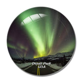 USA America MountMcKinley Denali National Park 3D Fridge Magnet Crystal Glass