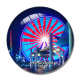 USA America Myrtle Beach 3D Fridge Magnet Crystal Glass