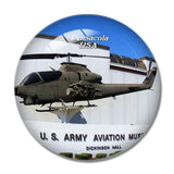 USA America National Naval Aviation Museum Pensacola 3D Fridge Magnet Crystal Glass