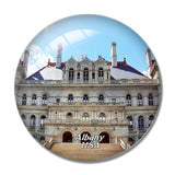 USA America New York State Capitol Albany 3D Fridge Magnet Crystal Glass