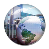 USA America North Carolina Museum of Natural Sciences Raleigh 3D Fridge Magnet Crystal Glass