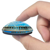 USA America Ocean  Boardwalk 3D Fridge Magnet Crystal Glass