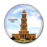 USA America Old Town Waterfront Alexandria 3D Fridge Magnet Crystal Glass