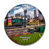 USA America PNC park Pittsburgh 3D Fridge Magnet Crystal Glass