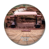 USA America Red Rocks Amphitheatre Denver 3D Fridge Magnet Crystal Glass