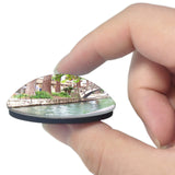 USA America River Walk San Antonio 3D Fridge Magnet Crystal Glass