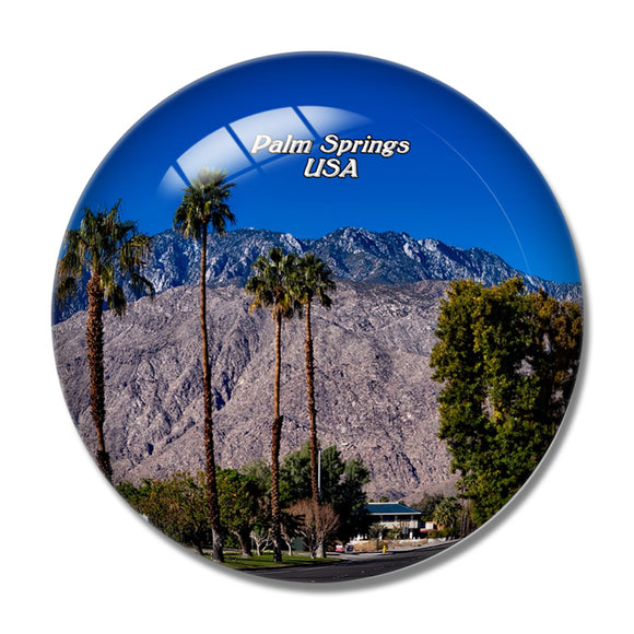 USA America San Jacinto Mountain Palm Springs 3D Fridge Magnet Crystal Glass