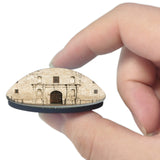 USA America The Alamo San Antonio 3D Fridge Magnet Crystal Glass