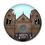 USA America The Cathedral Basilica of St. Francis of Assisi Santa Fe 3D Fridge Magnet Crystal Glass