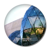 USA America The Dali Museum St. Petersburg 3D Fridge Magnet Crystal Glass