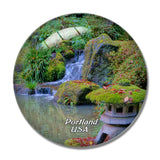 USA America The Grotto Portland 3D Fridge Magnet Crystal Glass