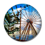 USA America The Island in Pigeon Forge 3D Fridge Magnet Crystal Glass