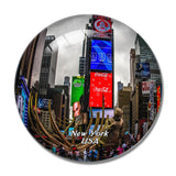 USA America Times Square New York 3D Fridge Magnet Crystal Glass
