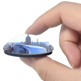 USA America Top of the Rock New York 3D Fridge Magnet Crystal Glass