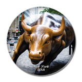 USA America Wall Street New York 3D Fridge Magnet Crystal Glass