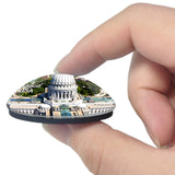USA America Wisconsin State Capitol Madison 3D Fridge Magnet Crystal Glass