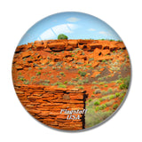 USA America Wupatki National Monument Flagstaff 3D Fridge Magnet Crystal Glass