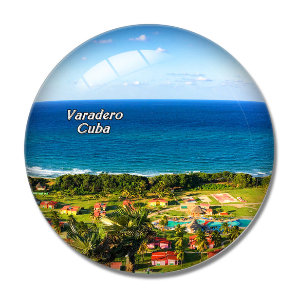 Varadero Beach Cuba 3D Fridge Magnet Crystal Glass