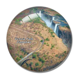 Victoria Falls Bridge Zimbabwe 3D Fridge Magnet Crystal Glass