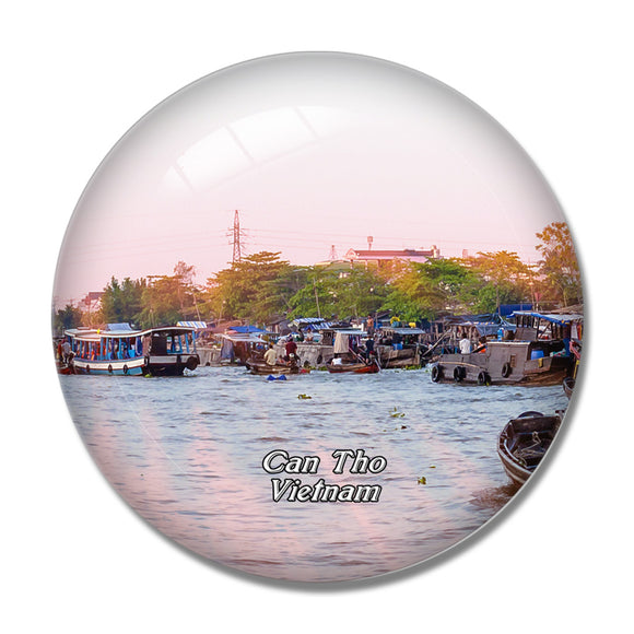 Vietnam Can Tho 3D Fridge Magnet Crystal Glass