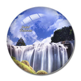 Vietnam Elephant Falls Dalat 3D Fridge Magnet Crystal Glass