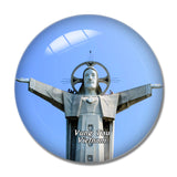 Vietnam Jesus Christ's Statue Vung Tau 3D Fridge Magnet Crystal Glass