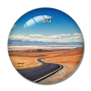 America USA Death Valley Utah 3D Fridge Magnet Crystal Glass