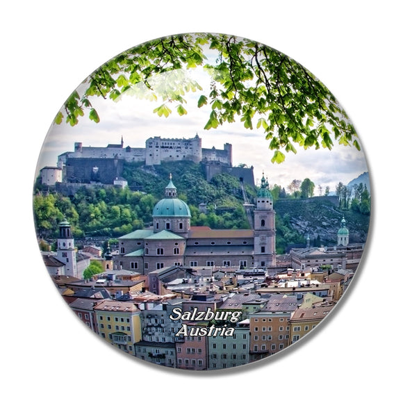 Austria Salzburg Altstadt 3D Fridge Magnet Crystal Glass