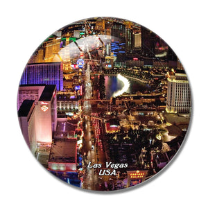 America USA Las Vegas 3D Fridge Magnet Crystal Glass