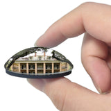 America USA Oak Alley Plantation 3D Fridge Magnet Crystal Glass