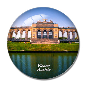 Austria Schonbrunner Gardens Vienna 3D Fridge Magnet Crystal Glass