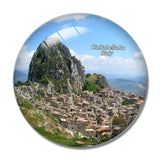 Caltabellotta Sicily Italy 3D Fridge Magnet Crystal Glass