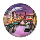 Canal Venice Italy 3D Fridge Magnet Crystal Glass