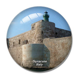 Castle Syracuse Italy 3D Fridge Magnet Crystal Glass