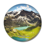 Ceresole Lake Alps Italy 3D Fridge Magnet Crystal Glass
