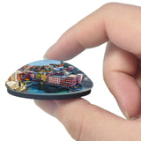 Cinque Terre Italy (3) 3D Fridge Magnet Crystal Glass