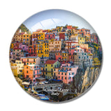 Cinque Terre Italy 3D Fridge Magnet Crystal Glass