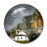 Dolomites Alta Badia Italy 3D Fridge Magnet Crystal Glass