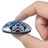 Dolomites Church Italy 3D Fridge Magnet Crystal Glass