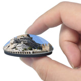Fortress Genoa Italy 3D Fridge Magnet Crystal Glass