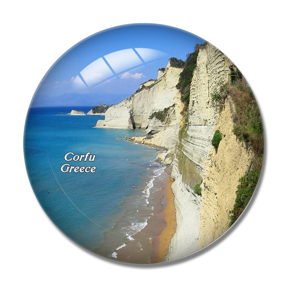 Greece 7 heaven Corfu 3D Fridge Magnet Crystal Glass