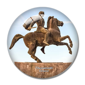 Greece Alexander The Great Thessaloniki 3D Fridge Magnet Crystal Glass