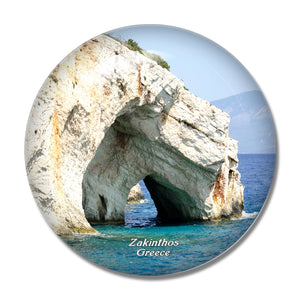 Greece Blue Caves Zakinthos 3D Fridge Magnet Crystal Glass