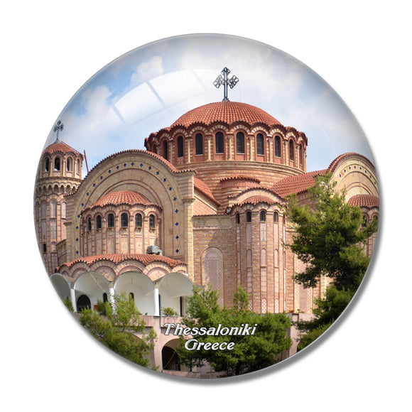 Greece Church Thessaloniki 3D Fridge Magnet Crystal Glass