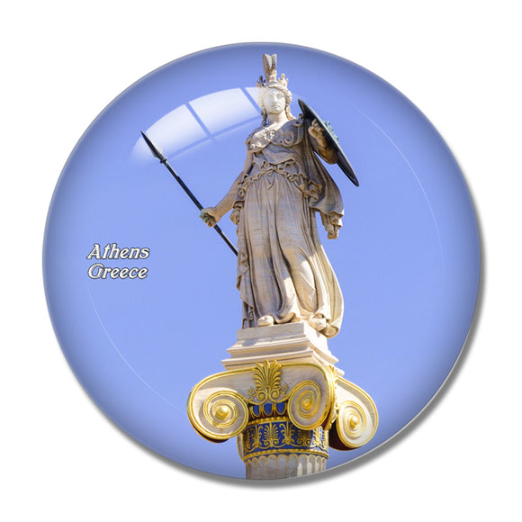 Greece Goddess Athens 3D Fridge Magnet Crystal Glass