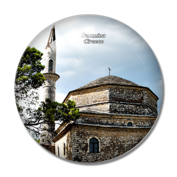 Greece Ioannina Castle Ioannina 3D Fridge Magnet Crystal Glass