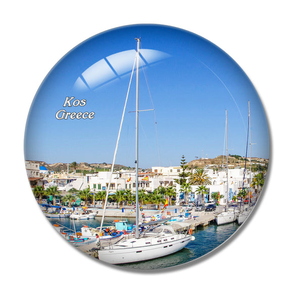 Greece Kos 3D Fridge Magnet Crystal Glass