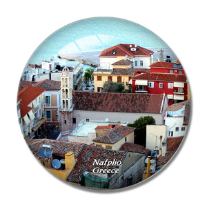 Greece Nafplio 3D Fridge Magnet Crystal Glass