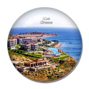 Greece Paradise Beach Kardamena Beach Kos 3D Fridge Magnet Crystal Glass