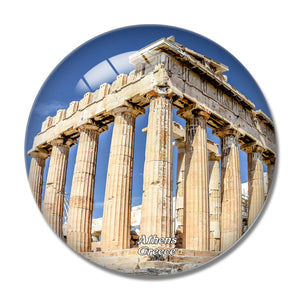 Greece Parthenon Athens 1 3D Fridge Magnet Crystal Glass